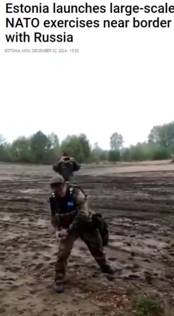 🇪🇪 🤡L'Estonia sta conducendo esercitazioni NATO su larga scala vicino al confine russo.