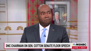 DNC Chairman Jaime Harrison calls Sen. Tom Cotton a "maggot-infested" man