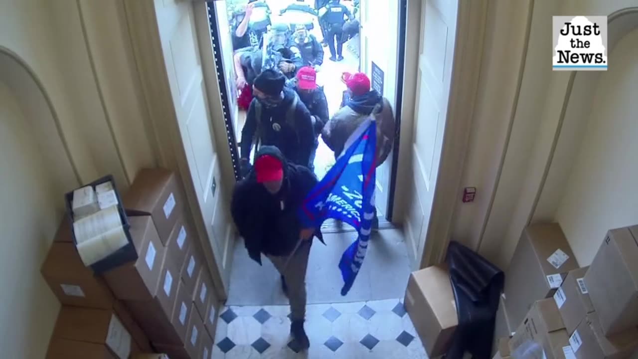 WATCH fateful moment senate door unlocks allowing hundreds in the Capitol on January 6th