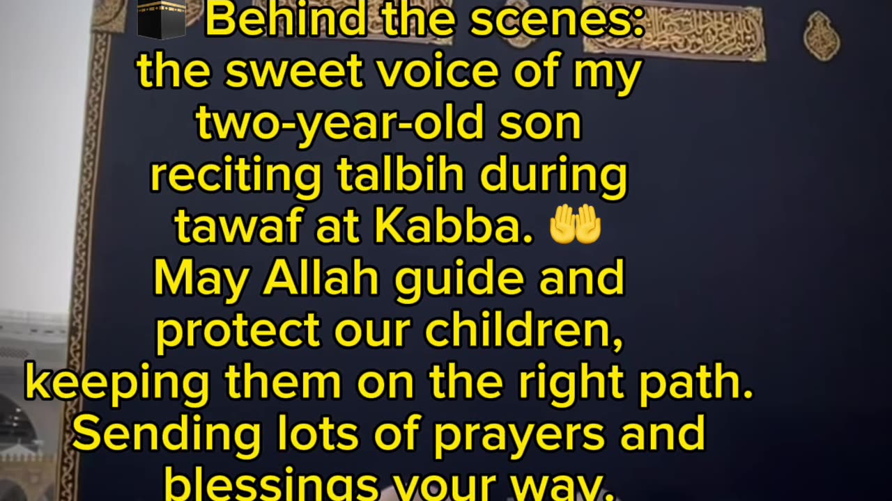 Two year old reciting Talbih MashAllah