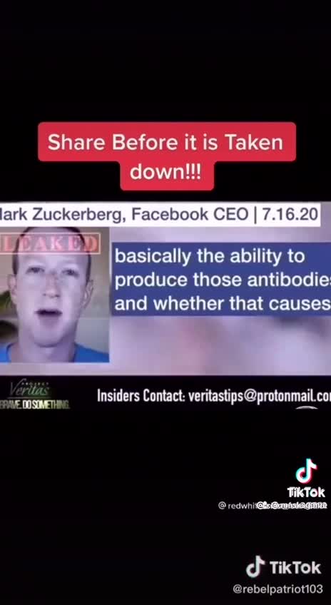 פרויקט ואריאטס האם מארק צוקרברג מנכל פייסבוק מפיץ פייק ניוז ויחסם מפייסבוק בטענה שהחיסון משנה את הדנא ולא ידועים נזקים לטווח ארוך Project Veritas