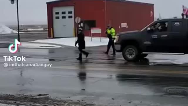 New Brunswick Canada Vaccine Pass Protest