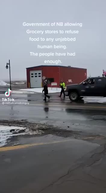 New Brunswick Canada Vaccine Pass Protest