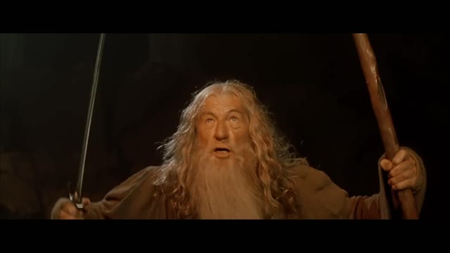 Lord of the Rings The Fellowship of the Ring (2001) - You Shall Not Pass! Scene Movieclips