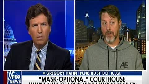 Tucker Carlson: Man jailed by a far-left judge for refusing to wear a mask.