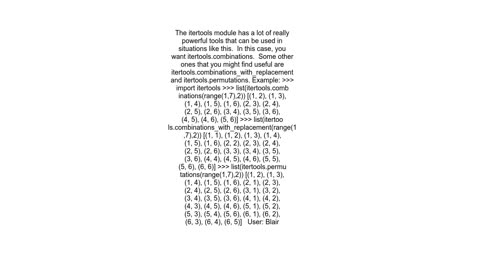 Making Combinations (Python)