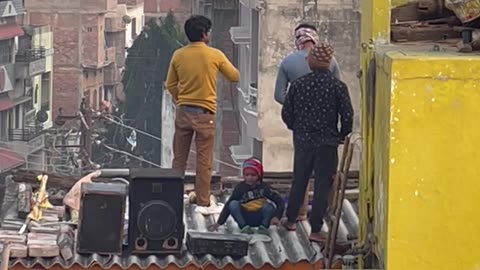 Kite Festival celebration in Varanasi-India
