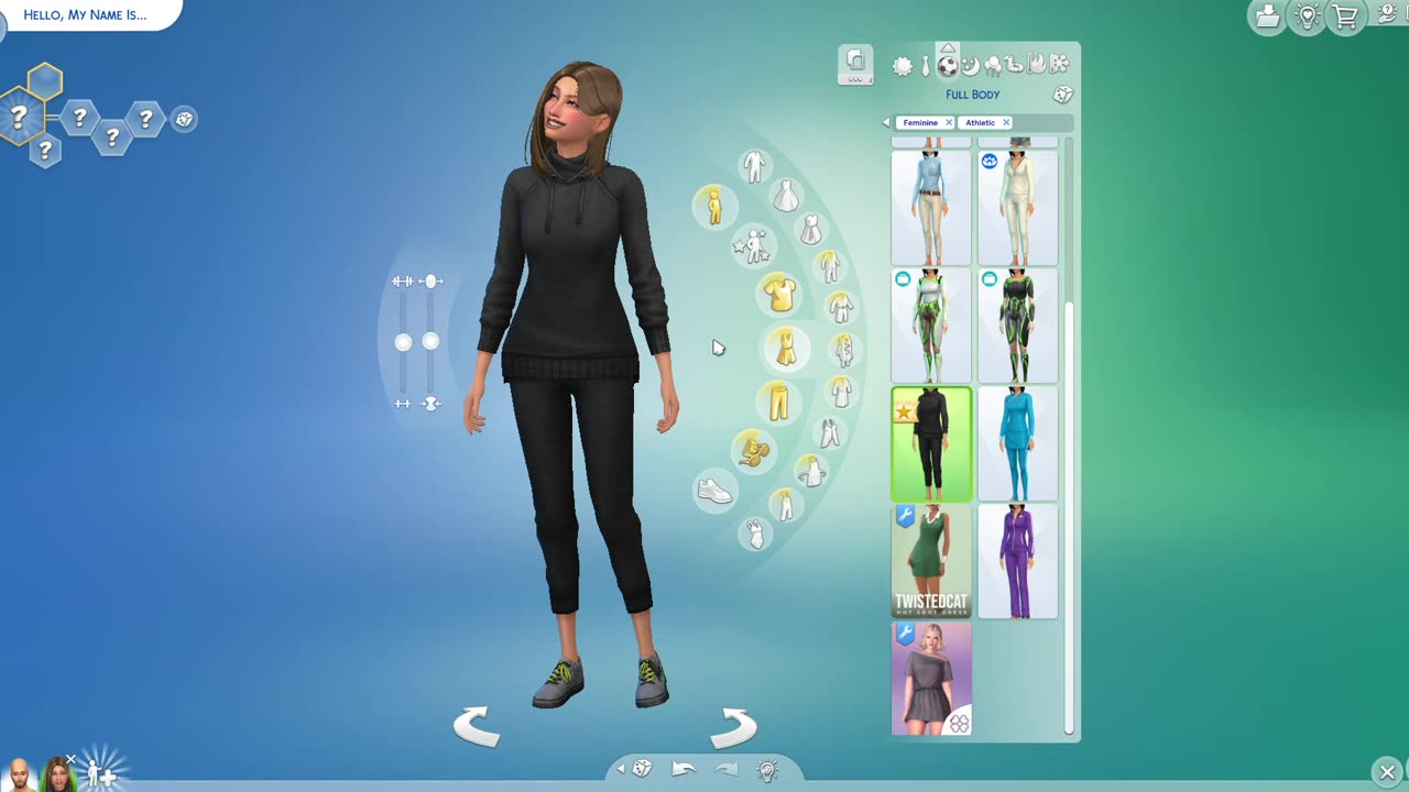 The Sims 4 CAS Create A Sim A Day