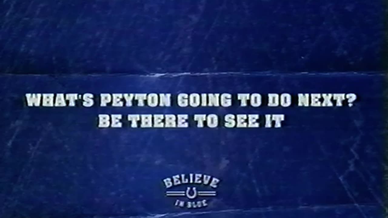 June 13, 2004 - 'Peyton's Playback' with Colts QB Peyton Manning