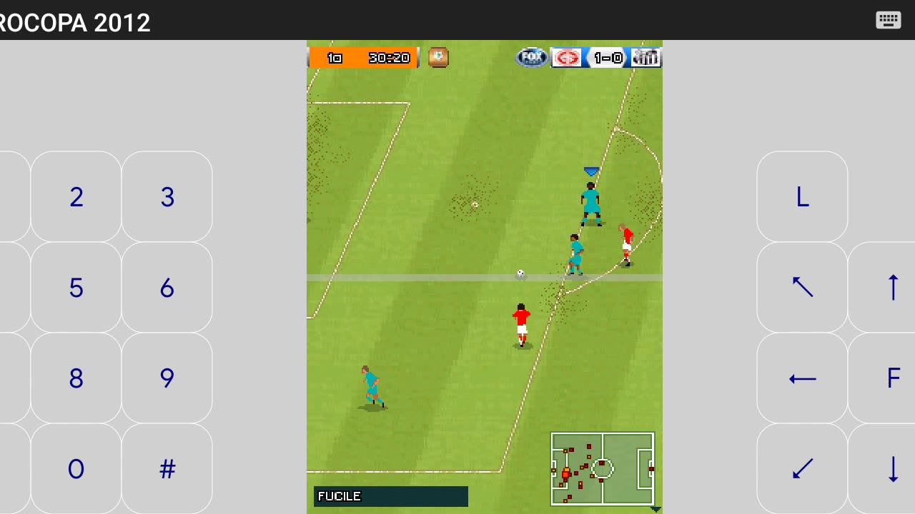 Jogo 5 - Santos x Internacional - Libertadores Pes Java 2012 - Modo Difícil
