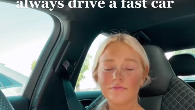 Idc how broke I am I'll always drive a fast car 。