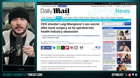 Luigi Mangione CHARGED, Suspected CEO Assassin WAS CELEBATE Due To Medical Issue Claims Media