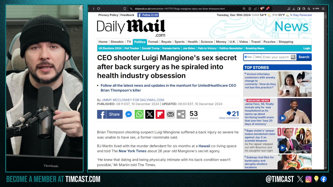 Luigi Mangione CHARGED, Suspected CEO Assassin WAS CELEBATE Due To Medical Issue Claims Media