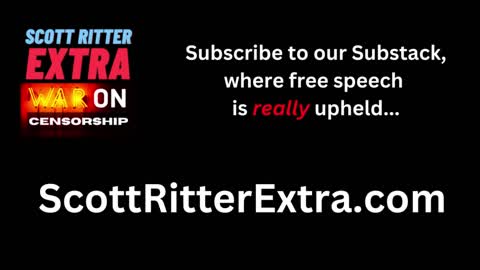 Scott Ritter Banned from Twitter - Again