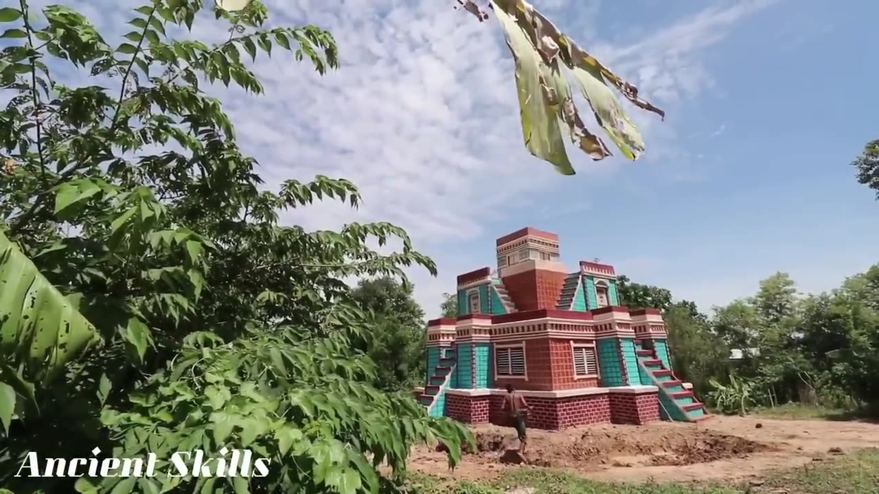 [Full Video] Building Villa House, Twine Water Slide & Design Swimming Pool For Entertainment Place
