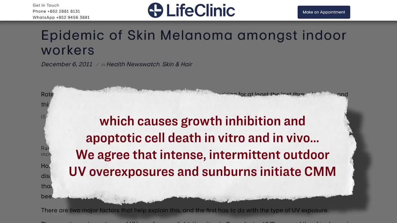 Facts Matter - The Surprising Cause of Melanoma, and It's Not Too Much Sun: Dr. Mercola