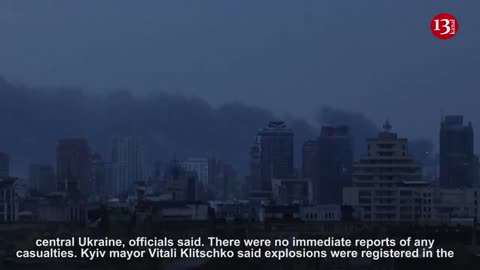 Smoke rises over Kyiv as Russian strikes hit many Ukrainian regions