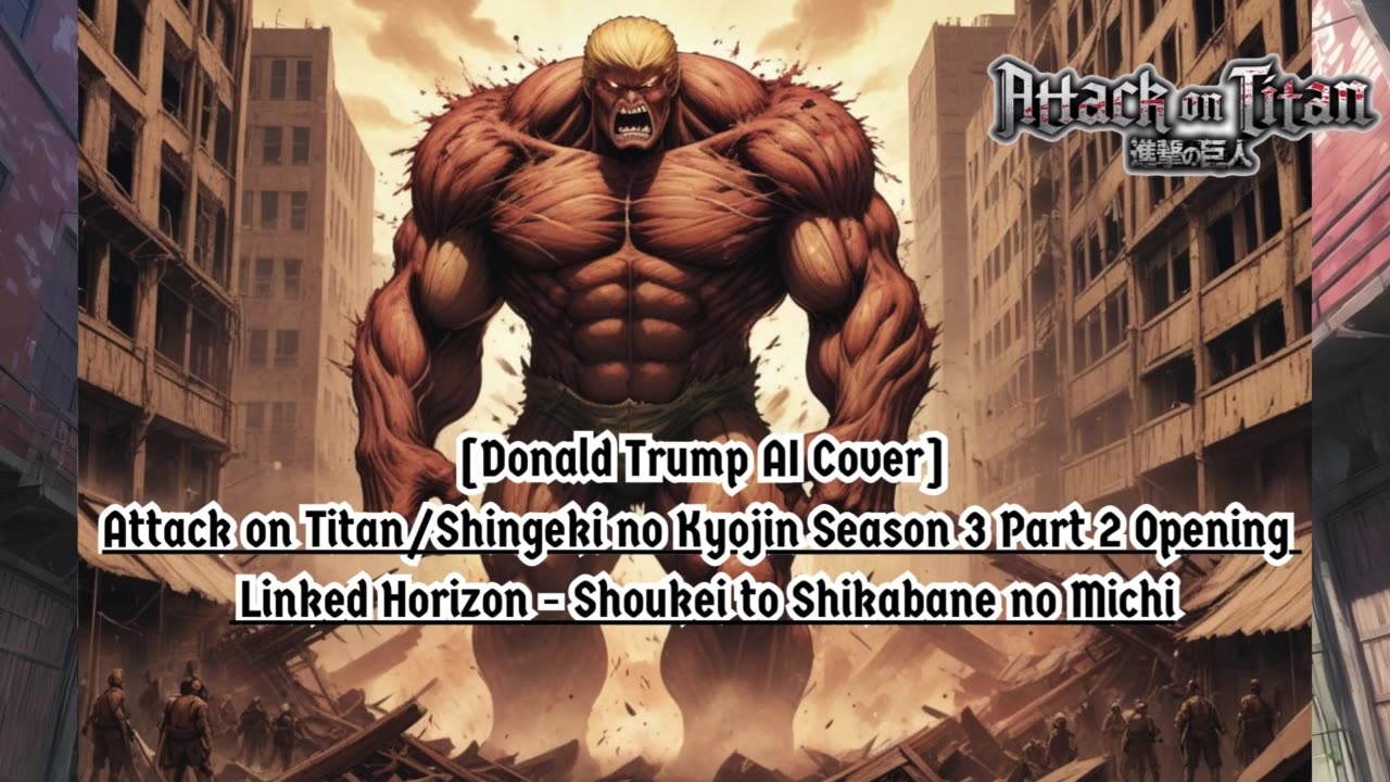 [Donald Trump sings/AI Cover] Attack on Titan S3 pt2 Linked Horizon - Shoukei to Shikabane no Michi