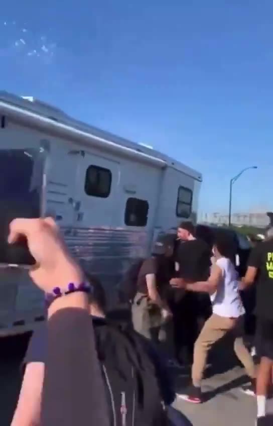 Pro-Palestine “Protester” gets run over after trying to block Vehicle