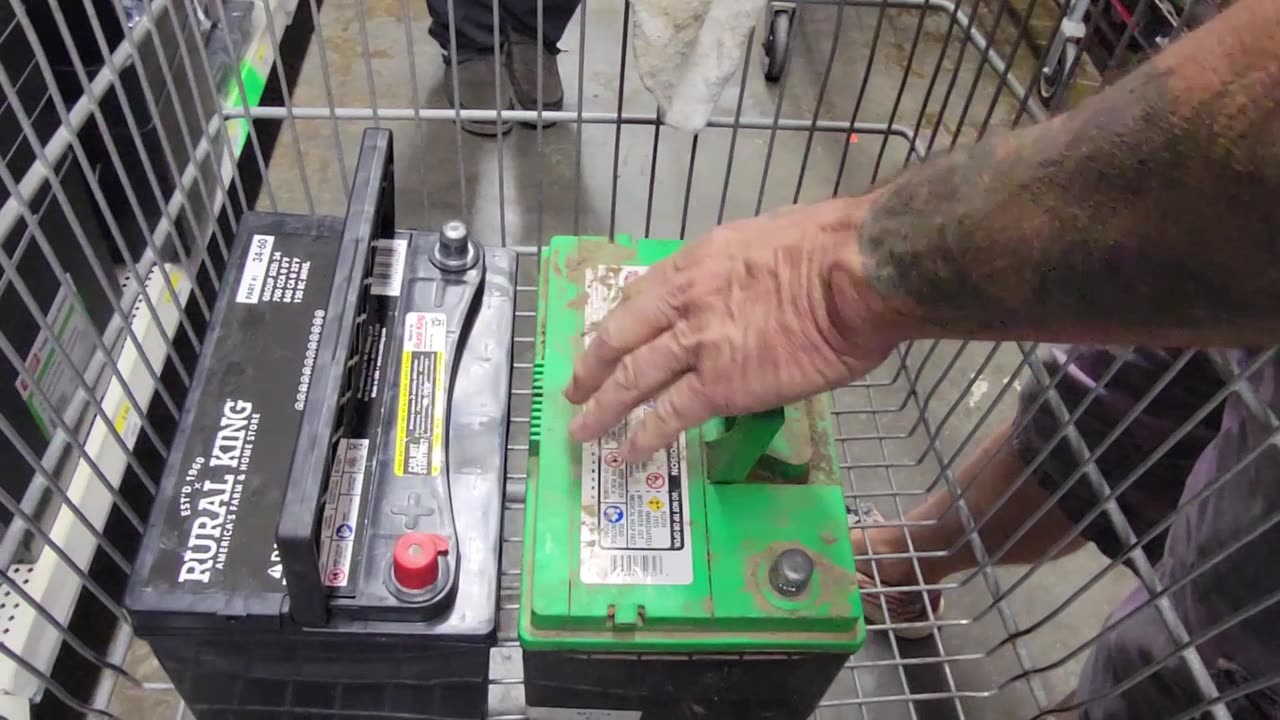 BUYING BATTERIES AT RURAL KING