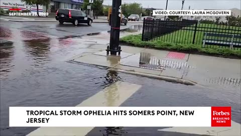 Scenes Of Tropical Storm Ophelia- U.S. Cities