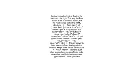 Multiple submit buttons in an HTML form
