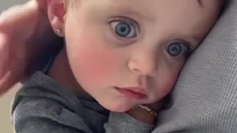Beautiful blue eyed baby