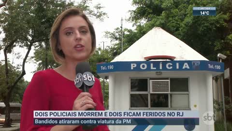 Dois policiais morrem e dois ficam feridos em operação no RJ | SBT Brasil (07/11/22)