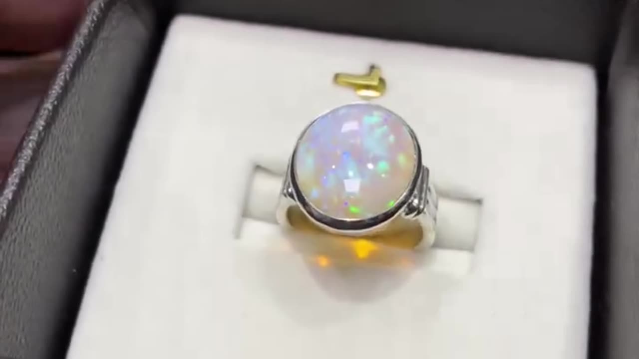 super fine quality, natural Australian opal made in beautiful pure silver