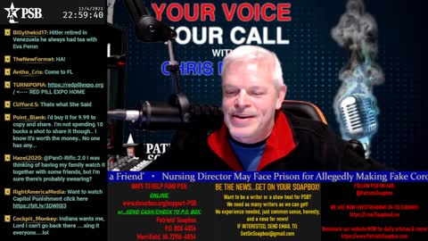2021-12-04 22:00 EST - Your Voice, Your Call: with Chris Moore
