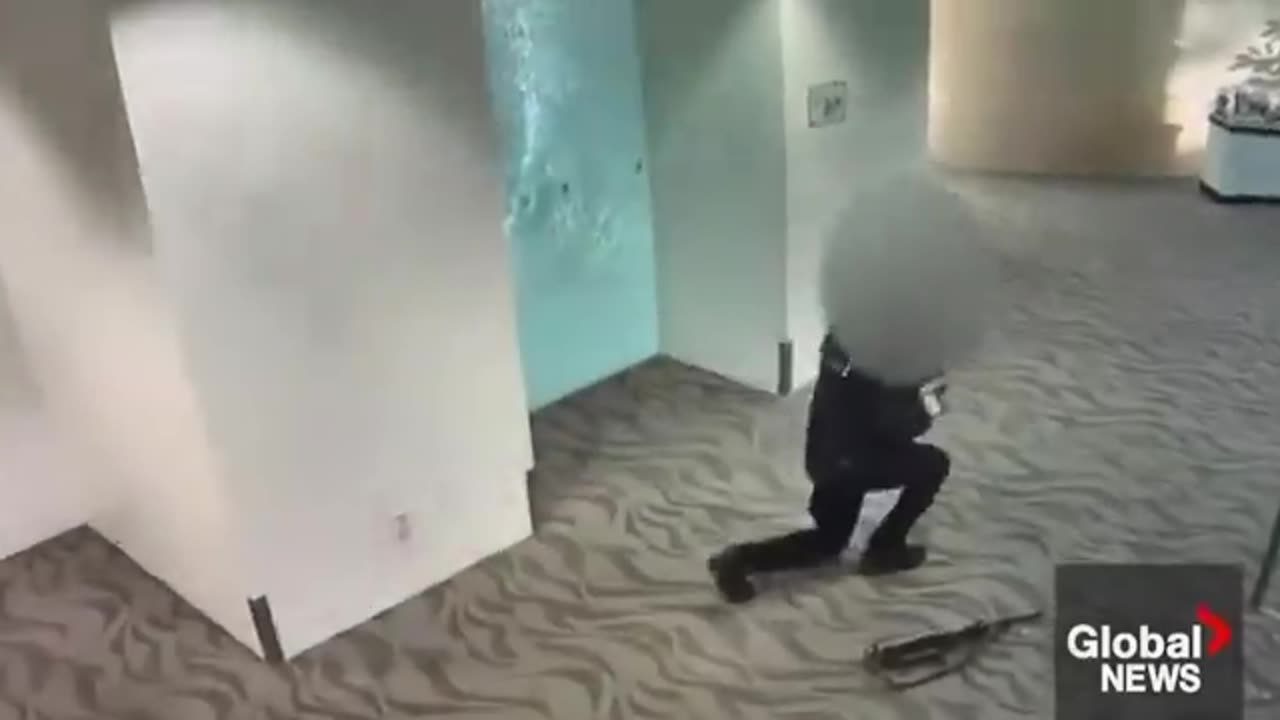 Bezhani Sarvar terror attack at Edmonton Surveillance video from inside City Hall