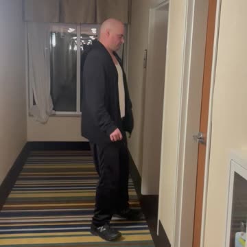 Drunk man tries to get into our hotel room