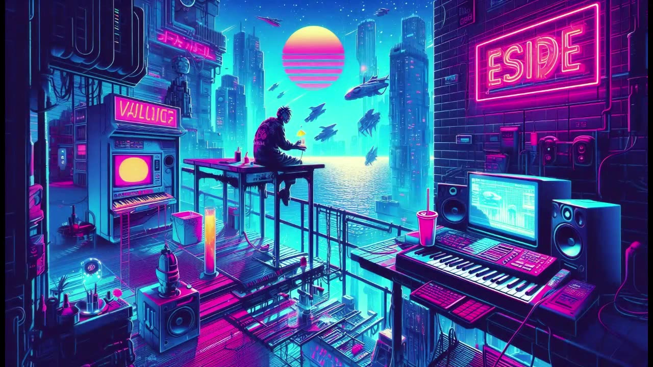 Cyberpunk Chillwave Escape | Futuristic Synthwave Beats for Deep Focus & Neon Dreams