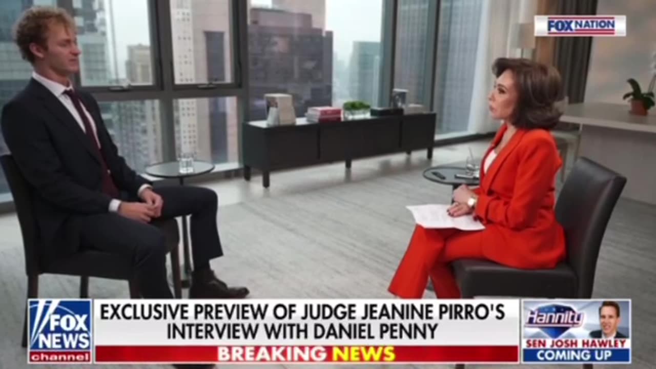 Daniel Penny talks with Judge Jeanine