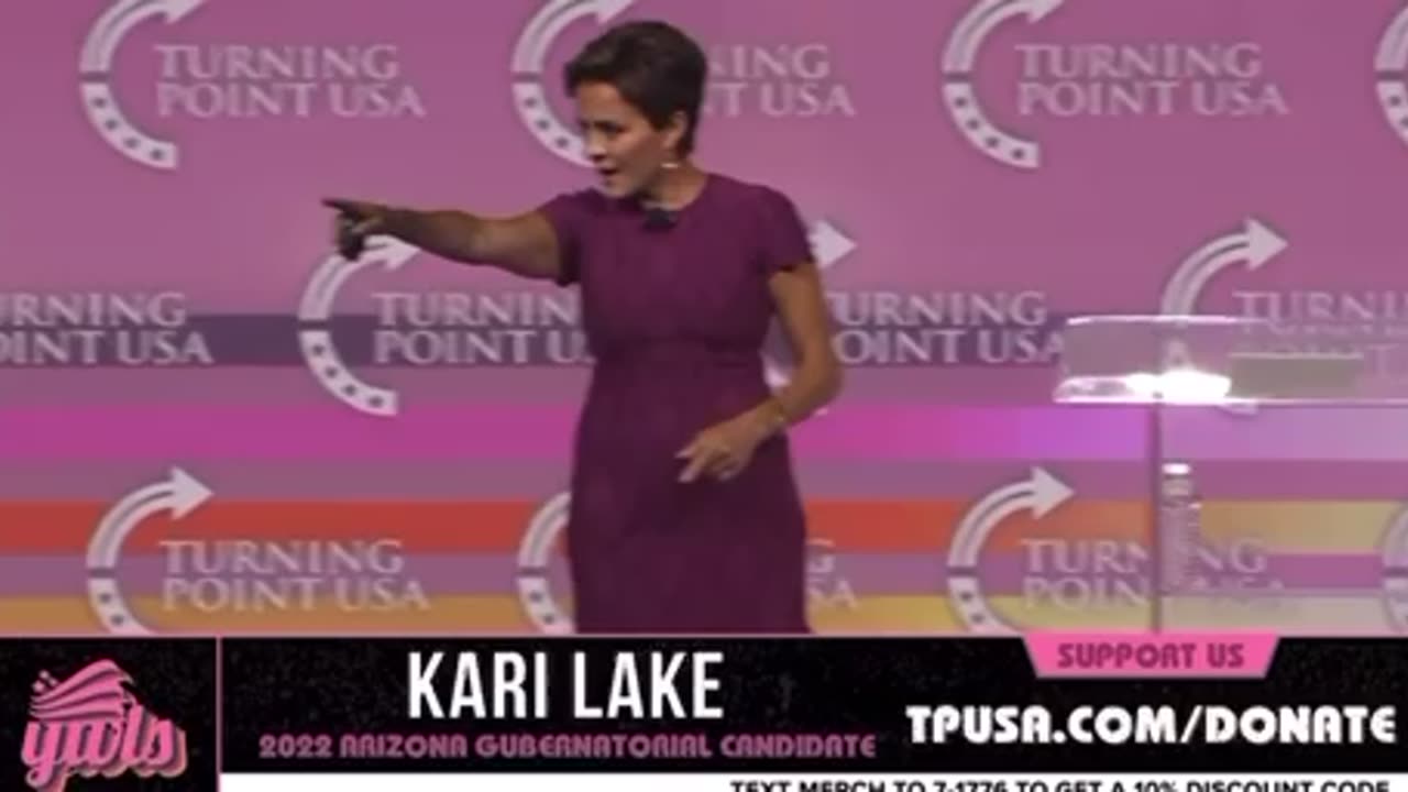 Kari Lake Tells Crowd “Our First Female President is In This Room”