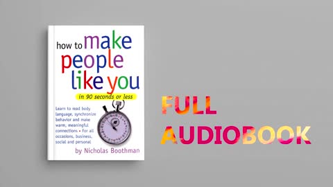 How to Make People Like You by Nicholas Boothman (Audiobook)