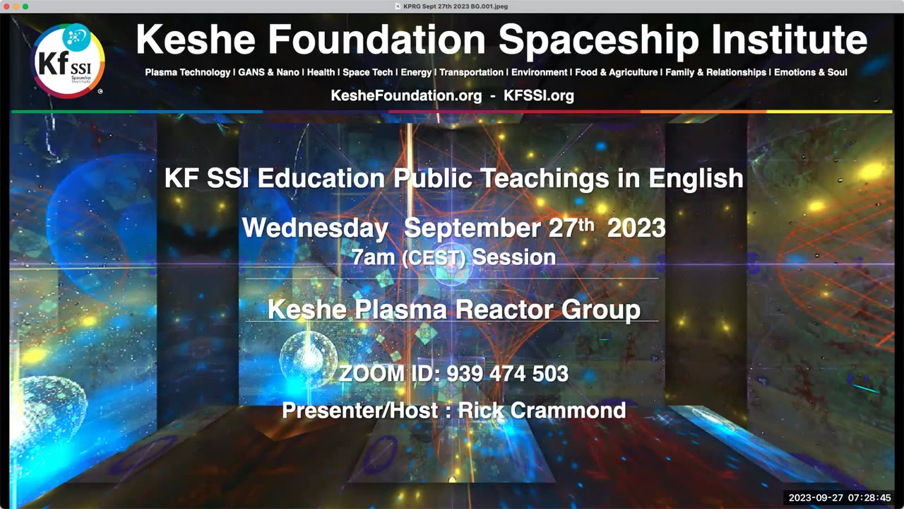 Keshe Plasma Reactor Group 2023-09-27-T1