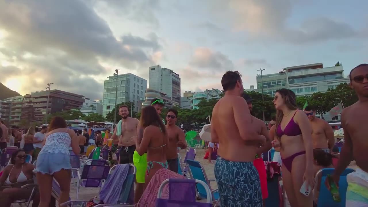 🇧🇷 Beach Party — LEBLON BEACH — Rio de Janeiro | Brazil