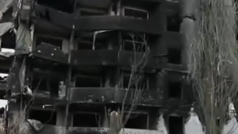 New disturbing video shows destroyed apartment blocks in Kyiv