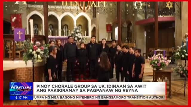 Pinoy chorale groupsa UK, idinaan sa awit ang pakikiramay sa pagpanaw