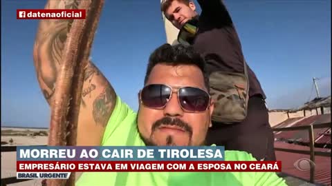 Morreu ao cair de tirolesa