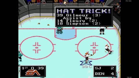 NHL '94 Franchise Mode 1990 Regular Season G53 - Len the Lengend (SJ) at niuhuskie224 (DEN)