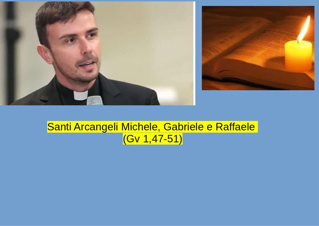 Santissimi Arcangeli Michele,Gabriele e Raffaele (Gv 1,47-51).29 settembre la Chiesa commemora la festa liturgica dei santi Arcangeli: San MICHELE San GABRIELE San RAFFAELE.Santi Arcangeli celesti di Dio