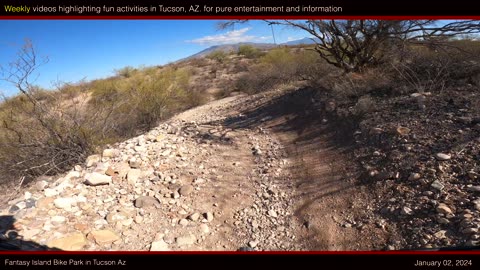 Fantasy Island Bike Park Adventure | Beginner to Intermediate Trails in East Tucson (4K)