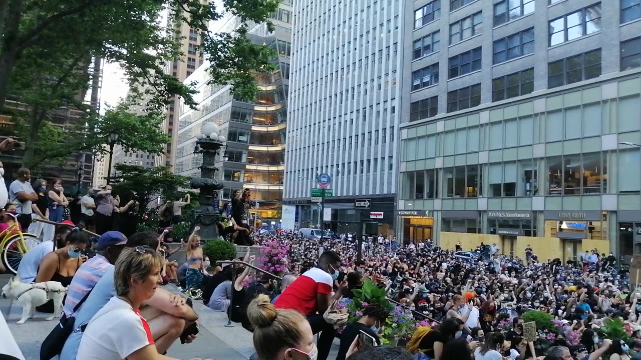 2020 Protest Bryant Park 42nd street New York City