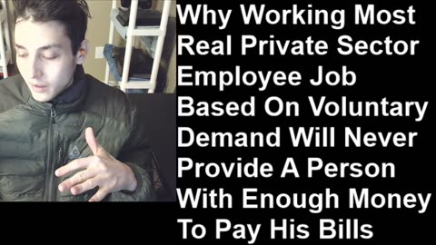 Why Working Most Employee Jobs Will Never Provide A Person With Enough Money To Pay His Bills