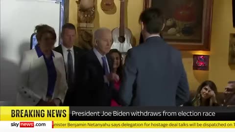 Breaking news: Biden pulls out from 2024 election..