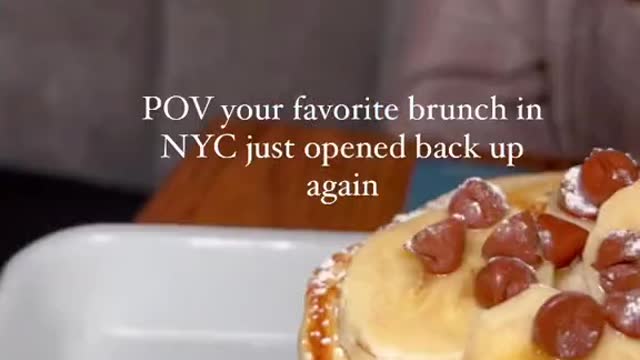 POV your favorite brunch in NYC just opened back up again