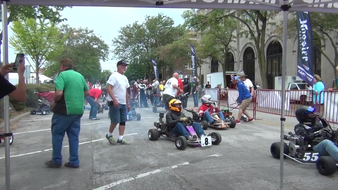 2019 Rock Island Grand Prix - Vintage Open Kart Class Heat Race