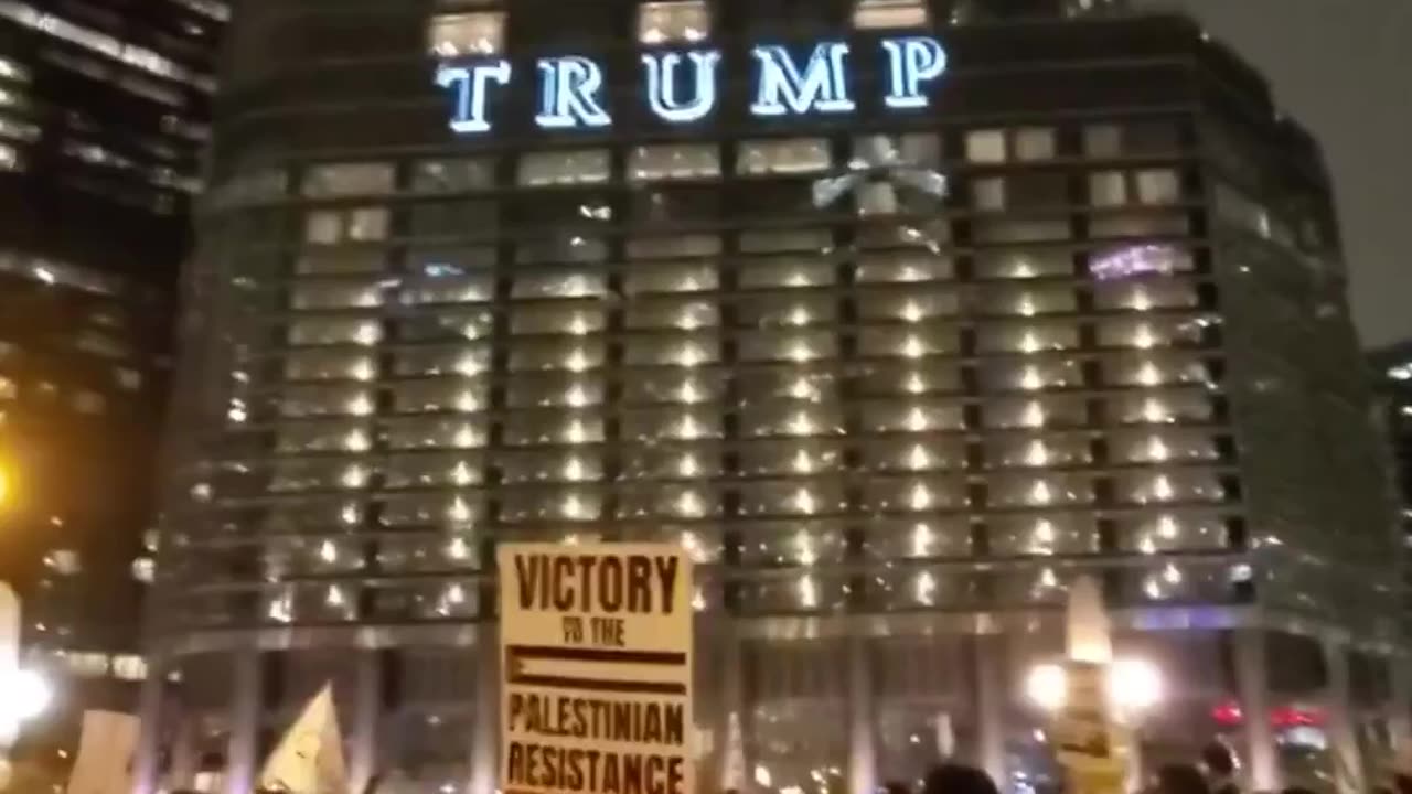 Anti-Trump Protest a gathering in Chicago after President Elect Donald Trump's Victory 🕉 Landslide!